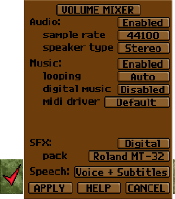 Audio Options